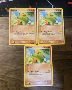 Larvitar - 2004 Pokemon Team Rocket Returns - #62/109 - Lot - x3 - Image 1