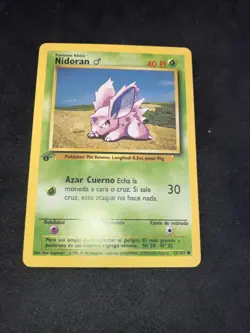 1999 Pokemon 1st Edition Spanish Base Set Non-Holo Mint Nidoran - Image 2