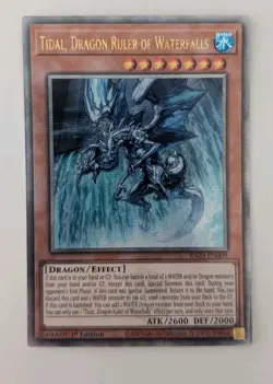 Yu-Gi-Oh RA03-EN009 Tidal Dragon Ruler of Waterfalls Quarter Century SR NM - Image 1