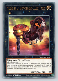 Number 3: Numeron Gate Trini - MGED-EN085 - Rare - 1st Edition Yugioh - Image 1