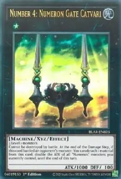Number 4: Numeron Gate Catvari - BLAR-EN025 - Ultra Rare 1st Edition - Yugioh - Image 1