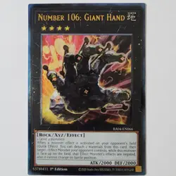 Number 106: Giant Hand - RA04-EN066 - NM - Ultimate Rare - 1st ed - Yugioh - Image 1