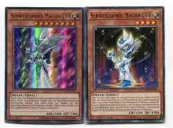 Yu-Gi-Oh! Schweigsamer Magier LV8 + Schweigsamer Magier LV4 Set Ultra Common S60 - Image 1