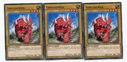 Yu-Gi-Oh! Sabelsaurier Common Playset (3 Stuck) Set 30 - Image 1