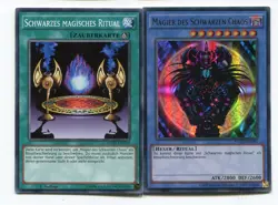 Yu-Gi-Oh! Magier des Schwarzen Chaos + Schwarzes Magisches Ritual 2er Set S68 - Image 1