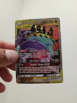 Pokemon Naganadel & Guzzlord GX 158/236 Sun & Moon Cosmic Eclipse Tag Team - Image 1