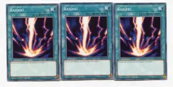 Yu-Gi-Oh! Raigeki Common Playset (3 Stuck) Set 281 - Image 1