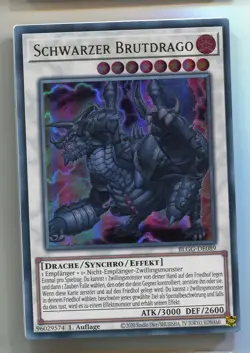 Yu-Gi-Oh! Schwarzer Brutdrago Ultra Rare BLGG-DE089 - Image 1