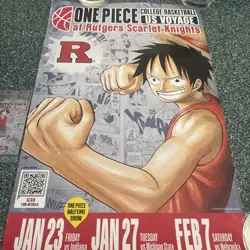 One Piece Rutgers MONKEY D. LUFFY Promo Card + Poster - Image 2