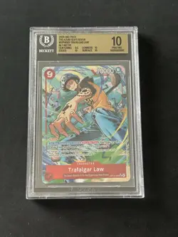 2026 ONE PIECE THE AZURE SEA'S SEVEN ALTERNATE ART #009 TRAFALGAR LAW BGS 10 - Image 1