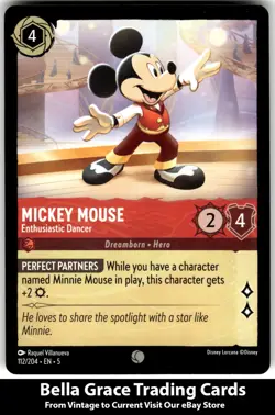 Mickey Mouse #112/204 Shimmering Skies Disney lorcana Common - Image 1
