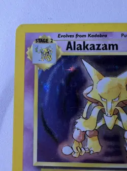Pokemon Card 1999 TCG WOTC Base Set Alakazam 1/102 Holo Rare Unlimited MP - Image 5
