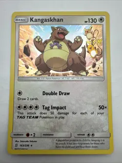 Kangaskhan Holo 163/236 Cosmic Eclipse Pokemon Card NM - Image 1