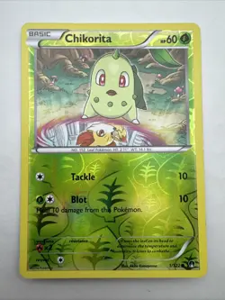 Chikorita 1/122 Reverse Holo XY Breakpoint Pokemon Pokemon Card Tcg - Image 1