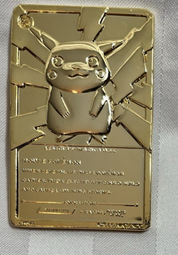 1999 Pokemon Special Edition 23 Karat Gold-Plated Trading Card #25 Pikachu w/COA - Image 5
