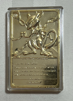 1999 Pokemon Special Edition 23 Karat Gold-Plated Trading Card #150 Mewtwo w/COA - Image 3