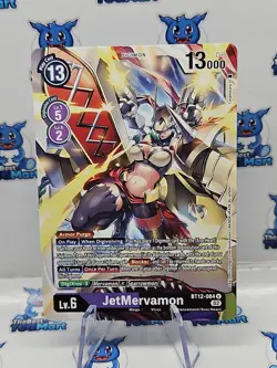 Digimon Card Game JetMervamon BT12-084 U NM - Image 1