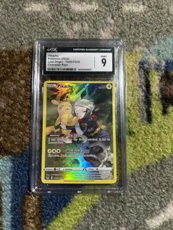 Pokemon Pikachu TG05/TG30 Swsh11: Lost Origin Trainer Gallery Holo CGC 9 - Image 1