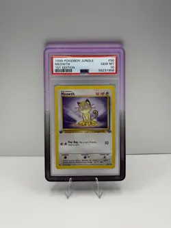 MEOWTH 1999 POKEMON JUNGLE 1ST EDITION #56/64 PSA 10 - Image 1