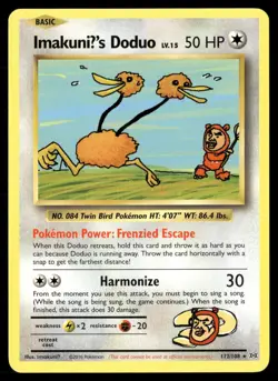 ImakuniU's Doduo 112/108 Secret Rare Evolutions Pokemon Lightly Played - Image 1