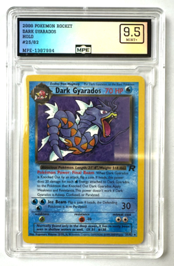 2000 Pokemon Team Rocket Dark Gyarados Holo Graded MPE 9.5 Mint+ - Image 1