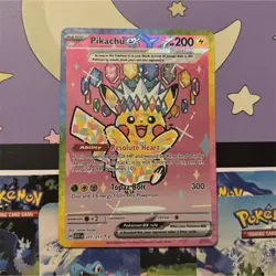 Nintendo Pikachu ex 277/217 Stellar Crown SIR Full Art Holo English - Image 1