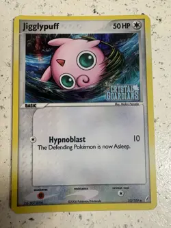 The Pokemon Company Jigglypuff 53/100 Crystal Guardians Eng Reverse Holo Common - Image 1