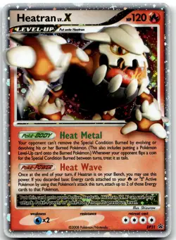 Heatran LV.X DP31 Holo Promo Diamond and Pearl Promos Pokemon Holo MP - Image 1