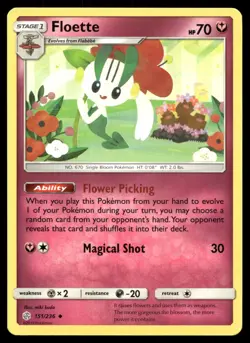 Floette 151/236 Uncommon Cosmic Eclipse Pokemon Lightly Played - Image 1