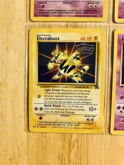 Pokemon WOTC Black Star Promo LP-Damaged: Mewtwo 3 + 14 / Mew 8 / Electabuzz 2 - Image 5