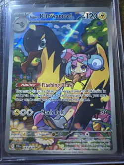 Iono’s Kilowattrel 163/159 Illustration Rare, Journey Together, Pokemon TCG, NM - Image 1