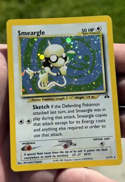 Pokemon Neo Discovery Smeargle TCG 11/75 Holo Unlimited Rare - Image 1
