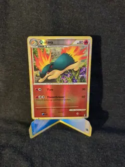2011 Pokemon Quilava 49/95 Call of Legends Reverse Holo MP - Image 1