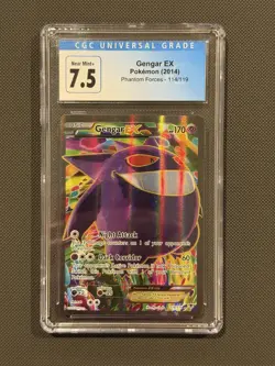 Pokemon Gengar EX Full Art Holo Ultra Rare Phantom Forces CGC 7.5 2014 114/119 - Image 1
