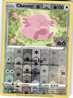 Chansey Uncommon Pokemon GO 051/078 LP - Image 1