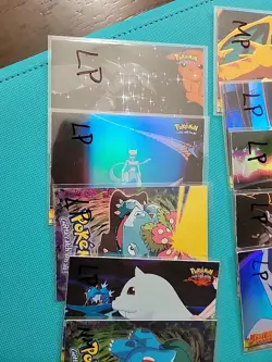 NM/LP/MP - RAINBOW Foil LOT of X10 - Topps Pokemon Mewtwo Strikes Back - Custom - Image 3