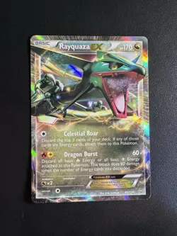 2012 Pokemon Rayquaza EX 85/124 Dragon Exalted Holo NM- - Image 1