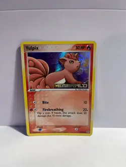 2005 Pokemon Vulpix EX Emerald 72/106 Reverse Holo Stamped - Image 1