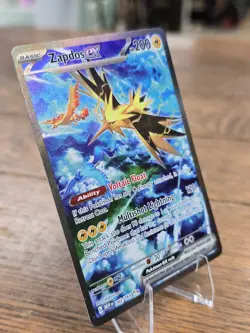 🌟 Pokemon ZAPDOS EX 202/165 Scarlet Violet 151 * Ultra Rare Full Art * NM! - Image 3