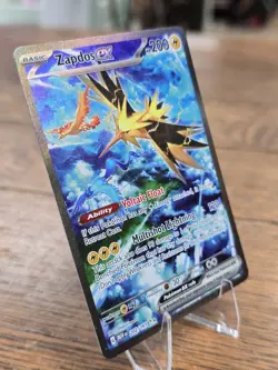 🌟 Pokemon ZAPDOS EX 202/165 Scarlet Violet 151 * Ultra Rare Full Art * NM! - Image 4