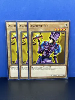 3X Ancient Elf MRD-EN037 - Yugioh 25th Anniversary Metal Raiders - NM+ - Image 1