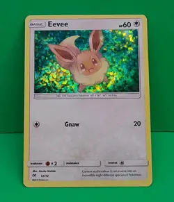 Pokemon - Eevee - 12/12 McDonald's Promos 2019 12/12 Confetti Holo Promo NM-MINT - Image 2