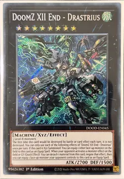 DoomZ XII End - Drastrius DOOD-EN045 Secret Rare 1st Ed - Image 1
