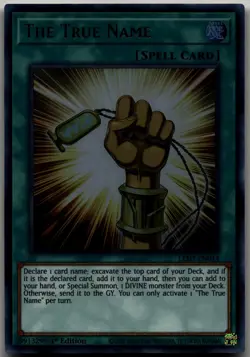 The True Name Ultra Rare Legendary Duelists: Rage of Ra LED7-EN014 LP - Image 1