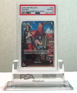PSA 10 One Piece Shanks PSA Magazine Exclusive OP09 001 Gem Mint - Image 2