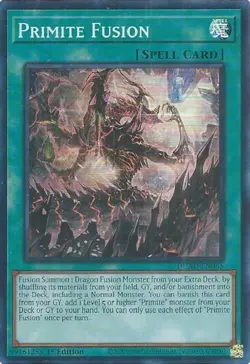 Near Mint, English Yu Gi Oh Primite Fusion - DUAD-EN065 - Super Rare - 1st Editi - Image 1
