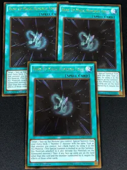 YUGIOH RANK-UP MAGIC NUMERON FORCE PGL2-EN059 1ST GOLD X3 (NM) - Image 1