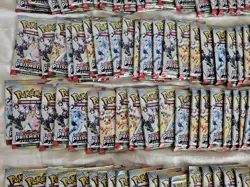 POKEMON CARDS PRISMATIC EVOLUTIONS 100 BOOSTER PACK LOT!!!!!!!!! - Image 5