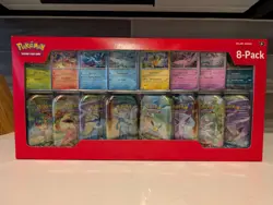 Pokemon TCG Prismatic Evolutions Costco 8 Mini-Tin Bundle w/ Promo Cards - Image 1