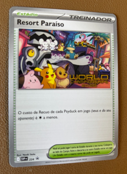 Paradise Resort 2025 World Championships PORTUGUESE Promo SVP 224 Pokemon Card - Image 2